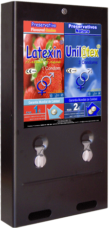 VENDING MACHINES                            Condoms, Vibrating Rings, Vibrating Ring, Thongs, Female Hygiene Kit, Glow in the dark, Multifruit, Nature, Vibrasex, Lubricant, Alcotest, Breathalyzer, Disposable...